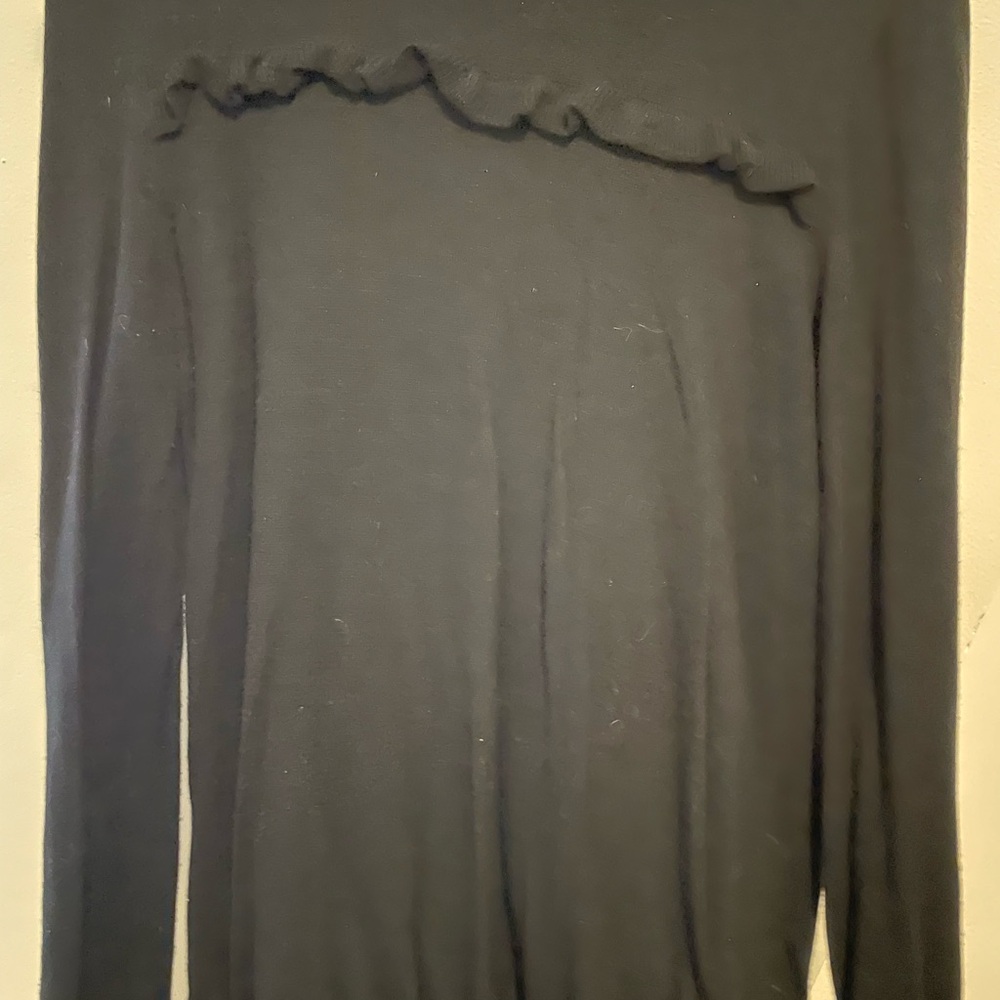 Talbots Black Knit Top